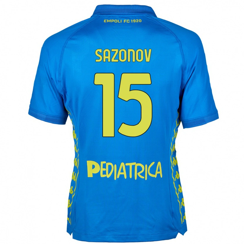 Danxen Donna Maglia Saba Sazonov #15 Blu Kit Gara Home 2024/25 Maglietta