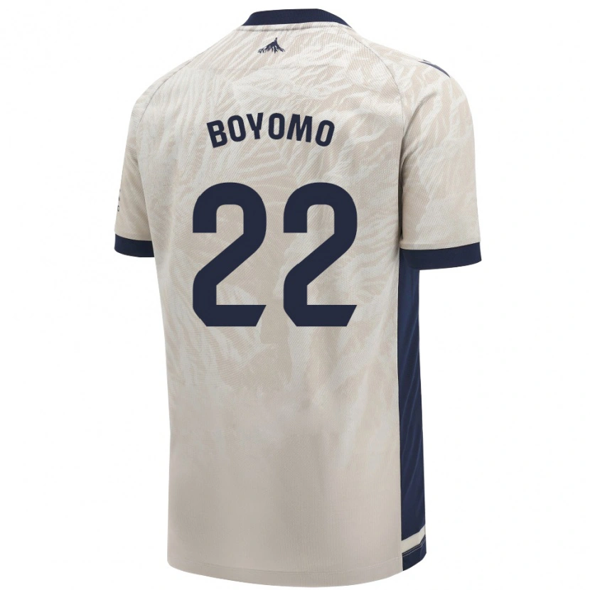Danxen Donna Maglia Enzo Boyomo #22 Grigio Chiaro Kit Gara Away 2024/25 Maglietta