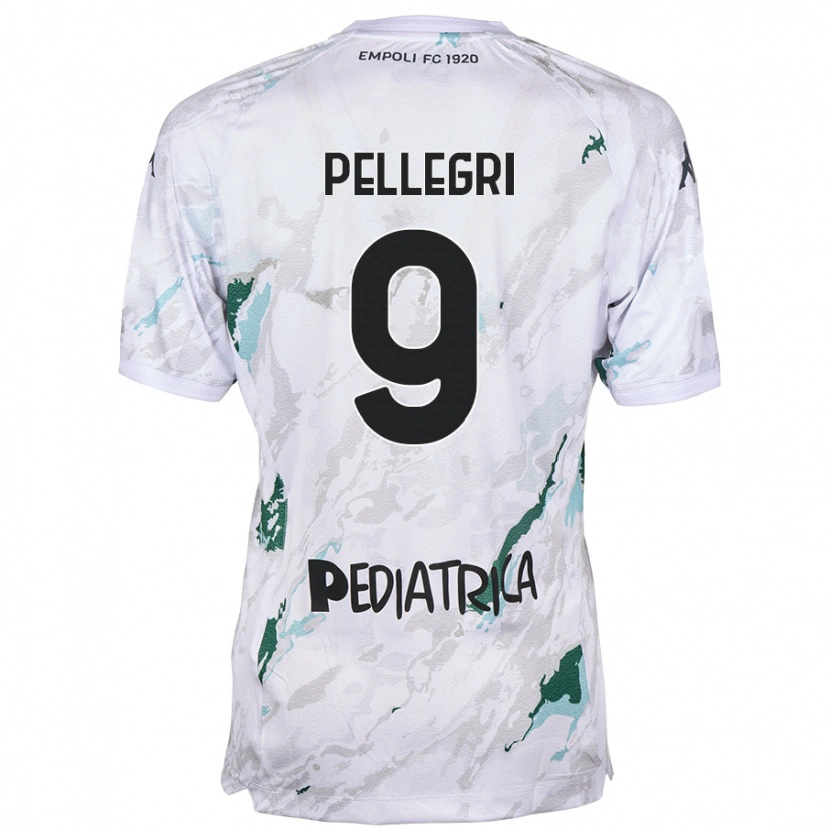 Danxen Donna Maglia Pietro Pellegri #9 Grigio Kit Gara Away 2024/25 Maglietta
