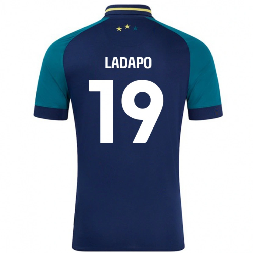 Danxen Donna Maglia Freddie Ladapo #19 Blu Navy Verde Scuro Kit Gara Away 2024/25 Maglietta