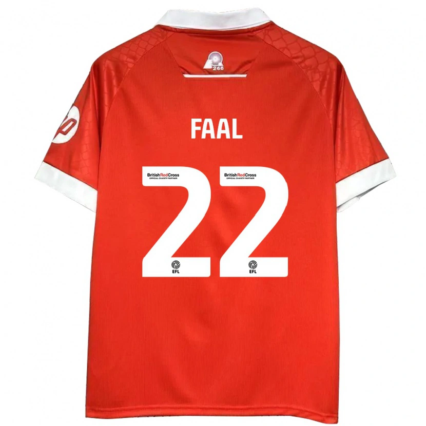 Danxen Donna Maglia Mo Faal #22 Rosso Bianco Kit Gara Home 2024/25 Maglietta