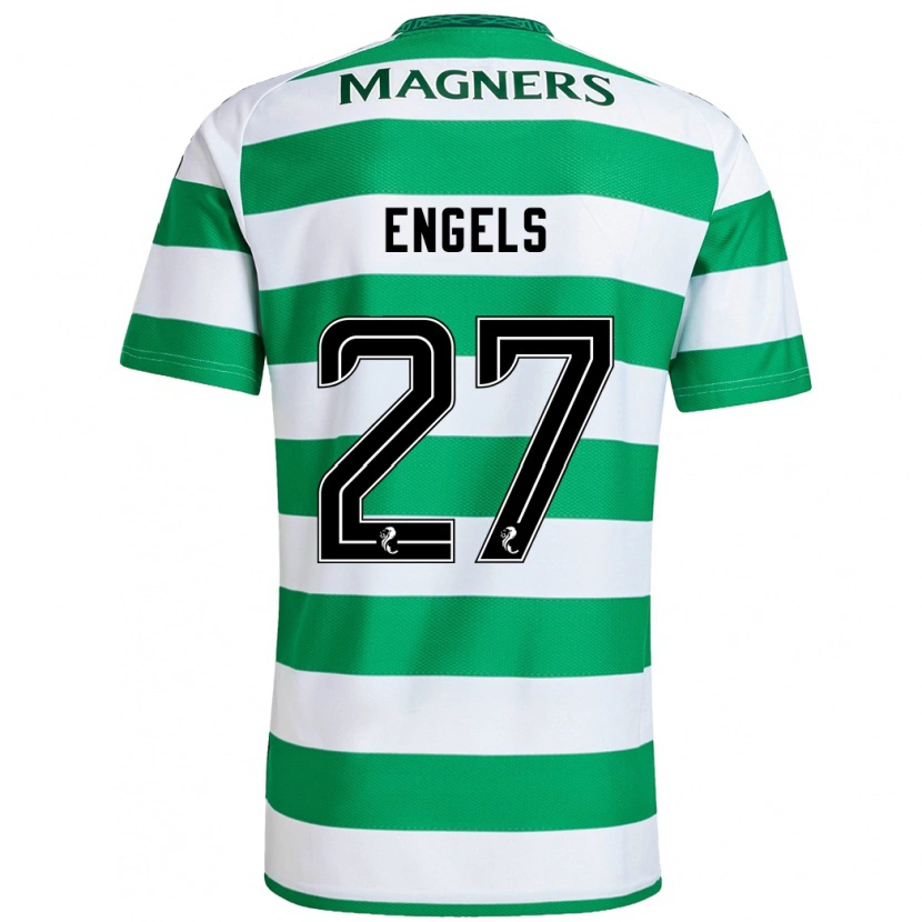 Danxen Donna Maglia Arne Engels #27 Verde Bianco Kit Gara Home 2024/25 Maglietta