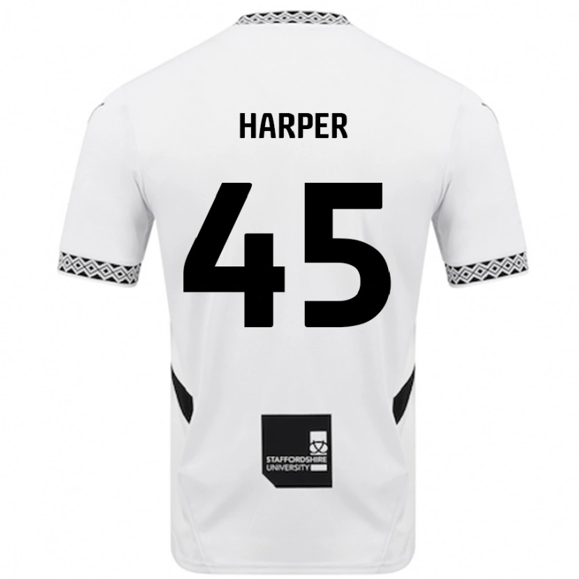 Danxen Donna Maglia Rekeem Harper #45 Bianco Kit Gara Home 2024/25 Maglietta