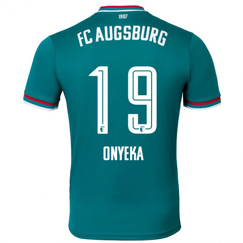 Danxen Donna Maglia Frank Onyeka #19 Verde Scuro Kit Gara Away 2024/25 Maglietta