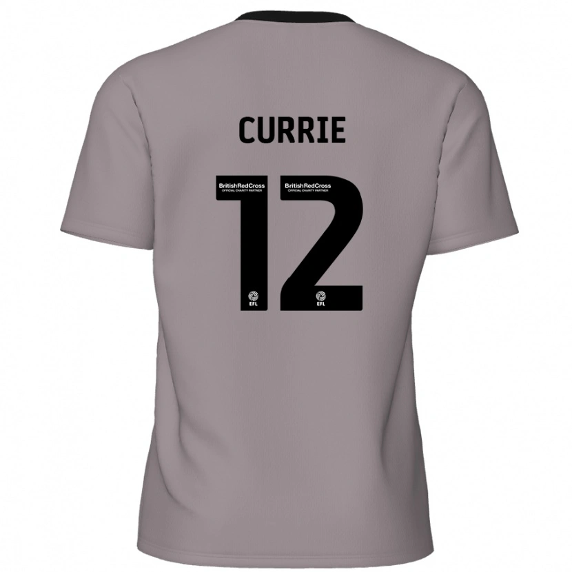 Danxen Donna Maglia Jack Currie #12 Grigio Kit Gara Away 2024/25 Maglietta